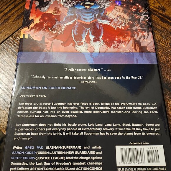 Superman Action Comics Volume 6 "Superdoom" Hardcover - DC Comics - Picture 2 of 2